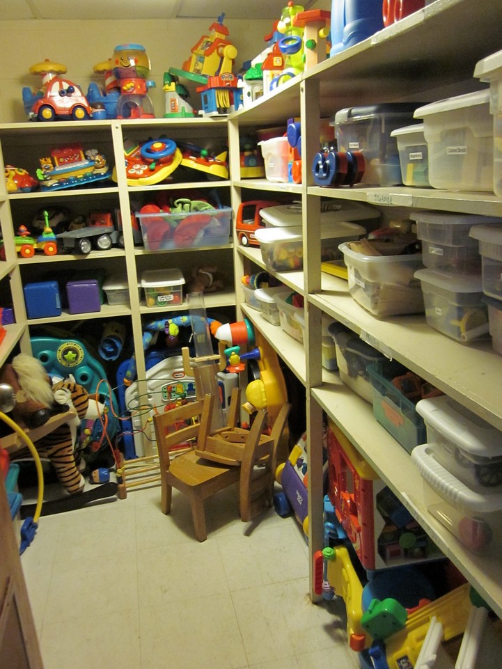 Child care toy closet